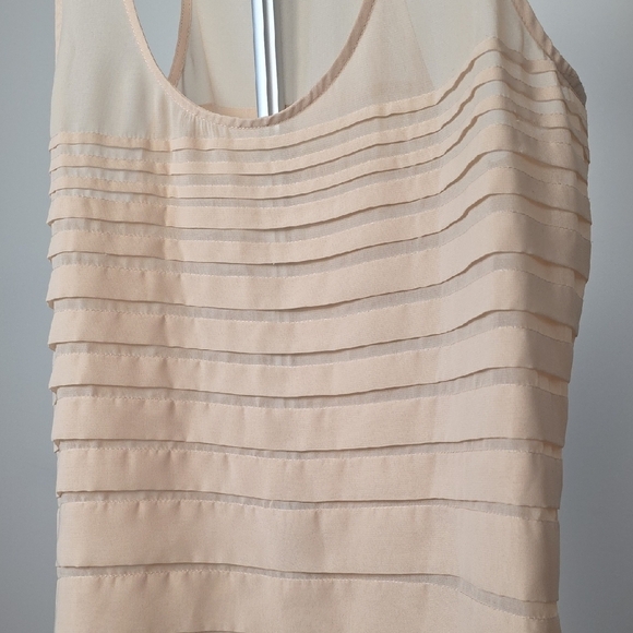 Guess Los Angeles Pleated Sheer Tank Top β Size XS - Picture 2 of 10